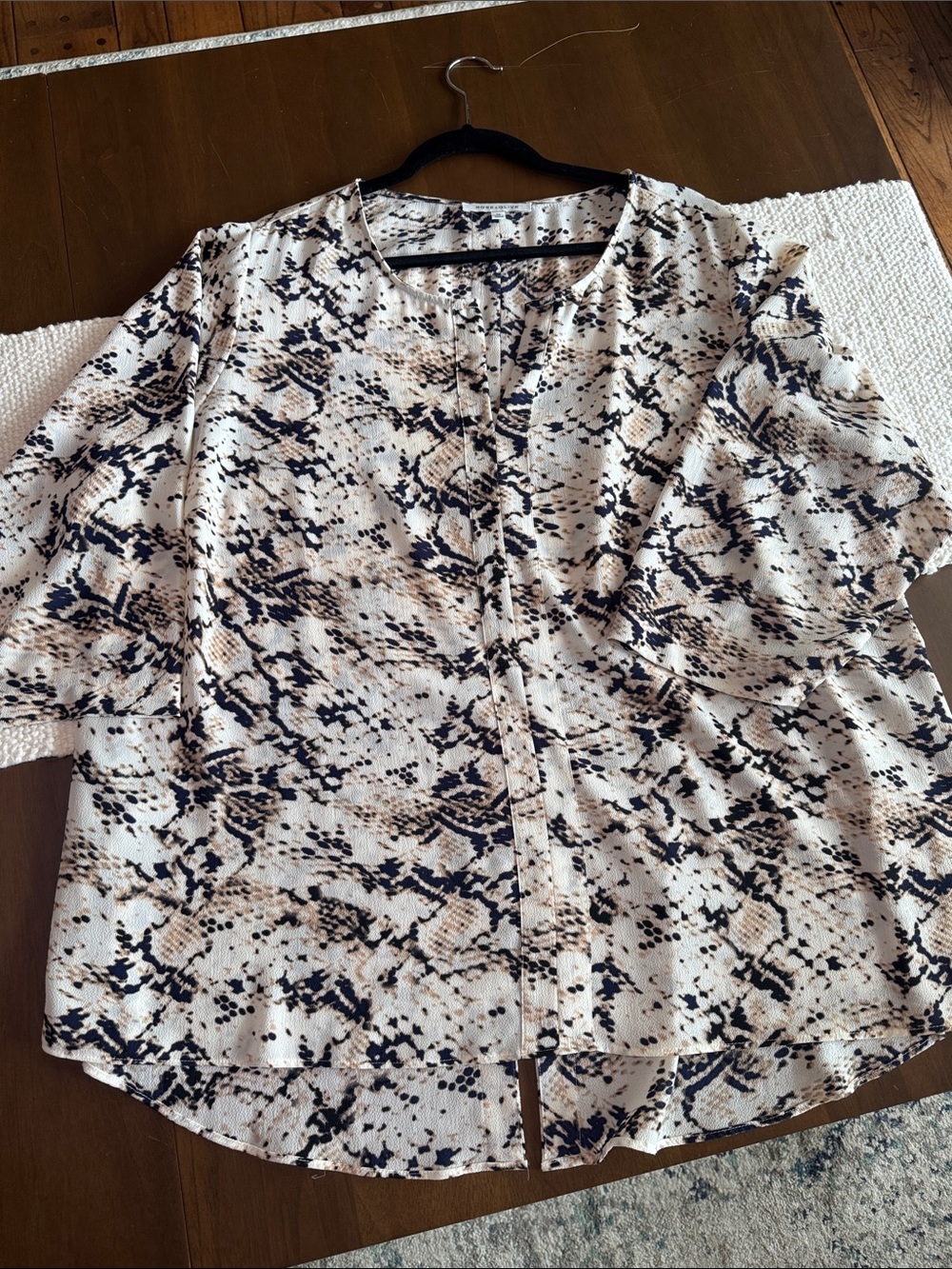 Stylish Rose + Olive Blouse